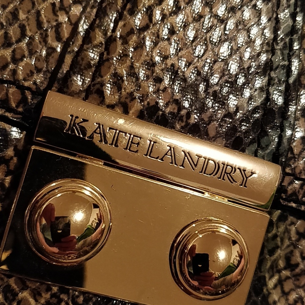 * Kate Landry Mini Multicolor Python Crossbody - image 2